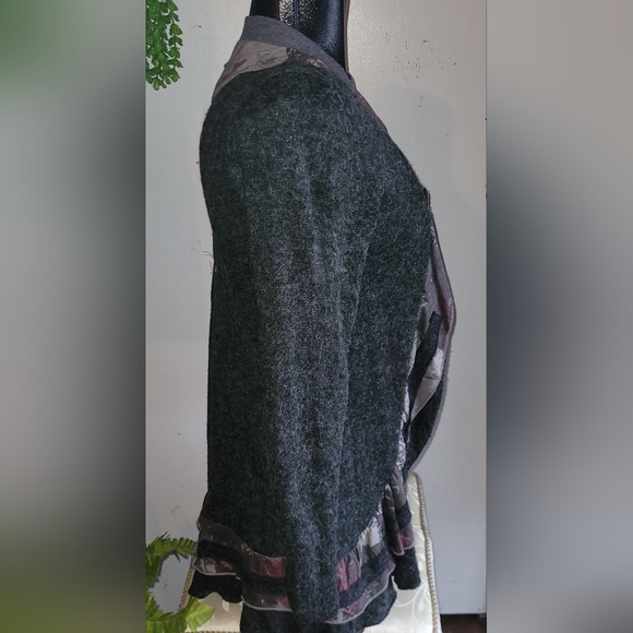 Terra Nostra Femme Dark Grey Cardigan S - Picture 4 of 7
